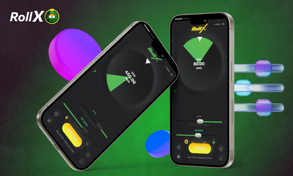 RollX mobile app offers push notifications, exclusive bonuses and quick navigation to Indian players