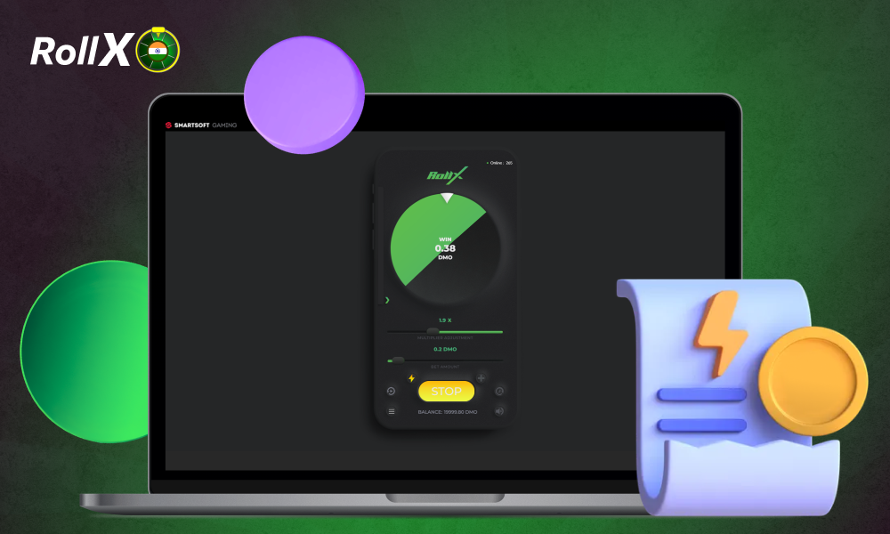 In the Roll X game, payouts depend on the type of bet and its probability