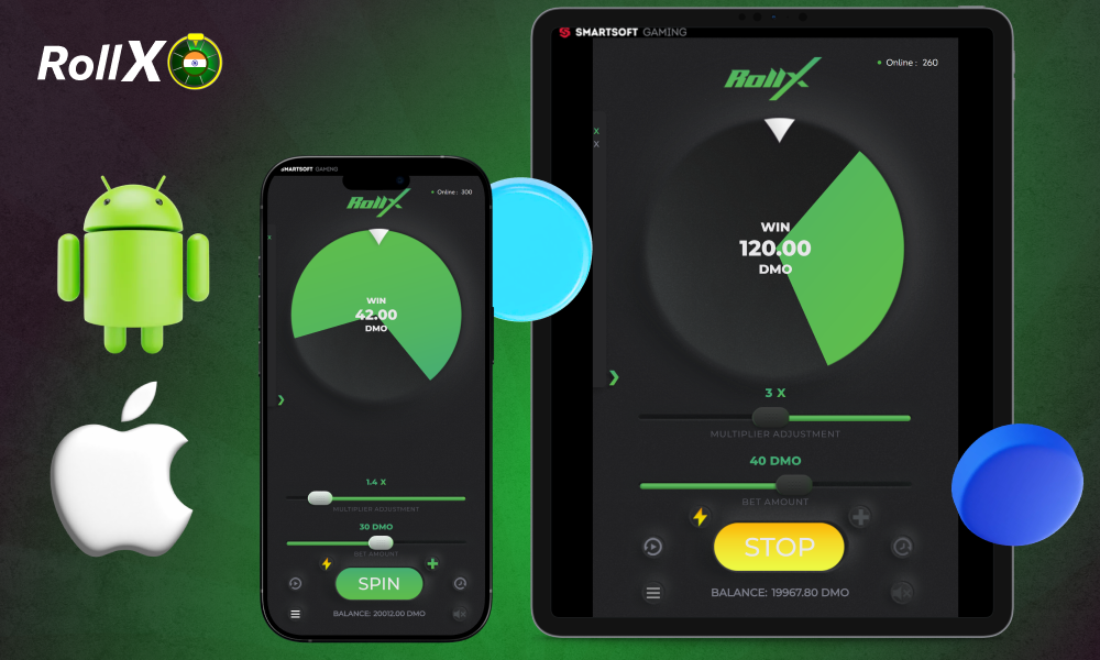 The RollX Game App in India gives mobile players access to real-time gaming on Android and iOS