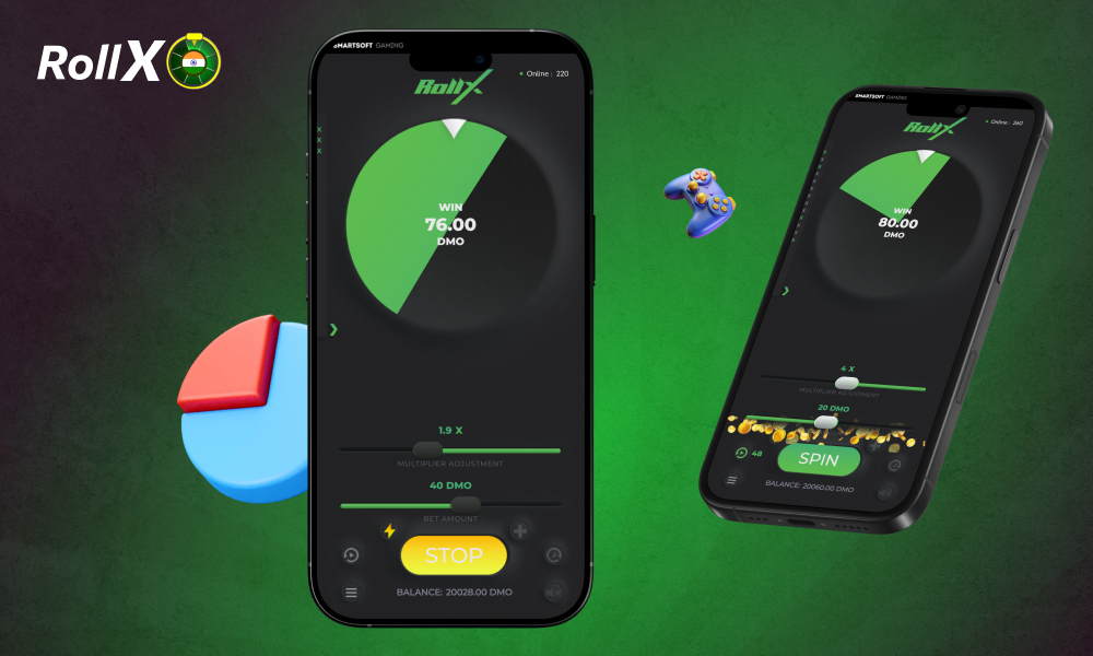 Roll X game providing exciting gameplay due to features such as multipliers, autoplay, mobile device support